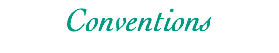 Conventions